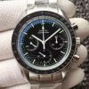 Swiss Made Omega Speedmaster MoonWatch NASA SS Black Dial SS Bracelet Manual Winding