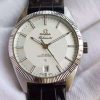 Swiss Made Omega V6 Globemaster Master White Dial Leather Strap A8900