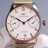 Swiss Made IWC YL Portuguese RG IW5001 White Dial