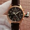 Swiss Made IWC ZF Pilot Chrono RG IW387803 Leather Strap A7750