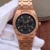 Swiss Made Audemars Piguet JF Royal Oak 41mm 26574 RG Black Textured Dial A5134