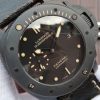 Panerai XF PAM508 Real Ceramic Black Distressed Calfskin Strap