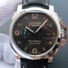 Swiss Made Panerai ZF Luminor 1950 PAM1359 Black Dial Leather Strap