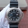 Swiss Made Panerai ZF PAM1305 Titanium Black Dial Rubber Strap P.9010