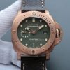 Swiss Made Panerai VSF PAM382 Bronzo Brown Distressed Calfskin Strap Super Clone