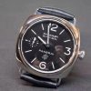 Swiss Made Panerai PAM380 Black Dial Genuine Black Leather Strap A6497