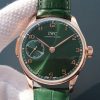 Swiss Made IWC YLF Portuguese RG IW5242 Green Dial Gold Makers