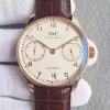 Swiss Made IWC ZF Portuguese IW500701 RG White Dial Leather Strap A52010