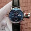 IWC Portofino Chrono IW391019 Blue Dial Leather Strap