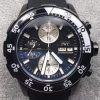 Swiss Made IWC V6 Aquatimer Chronograph Black Rubber Strap