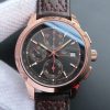 IWC Ingenieur Chrono RG IW3807 Black Dial Leather Strap