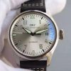 Swiss Made IWC MKF Mark XVI Silver Dial Black Leather Strap A2892