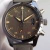 Swiss Made IWC V6 Pilot Chrono IW388002 Real Ceramic Nylon Strap A7750