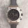 Swiss Made Audemars Piguet JF Royal Oak Offshore Gray Theme Gray Leather Strap A3126