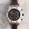 Swiss Made Audemars Piguet JF Royal Oak Offshore Black Theme Black Leather Strap A3126