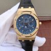 Swiss Made Audemars Piguet JF Royal Oak 41mm 26574 YG Blue Dial Leather Strap A5134