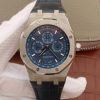 Swiss Made Audemars Piguet JF Royal Oak 41mm 26574 SS Blue Dial Leather Strap A5134