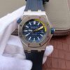 Swiss Made Audemars Piguet JF Royal Oak Offshore Diver 2017 Blue 15710 Rubber Strap A3120