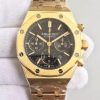 Swiss Made Audemars Piguet Royal Oak Chronograph 26320 YG Black Dial YG Bracelet A7750