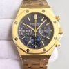 Swiss Made Audemars Piguet Royal Oak Chronograph 26320 YG Blue Dial YG Bracelet A7750