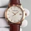 Swiss Made Audemars Piguet Jules Audemars 15170 RG White Dial Leather Strap A3120