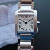 Swiss Made Cartier Tank Francaise Ladies Whtie Dial SS Bracelet Ronda Quartz