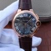 Swiss Made Cartier Ballon Bleu De Cartier Chrono RG Black Dial A8101