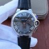 Swiss Made Cartier Ballon Bleu De Cartier Chrono SS Black Dial A8101