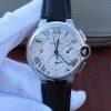 Swiss Made Cartier Ballon Bleu De Cartier Chrono SS White Dial A8101