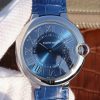 Swiss Made Cartier TWF Ballon Bleu 46mm Blue Textured Dial MIYOTA9015