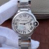 Swiss Made Swiss Made Cartier V6F Ballon Bleu 36mm White Dial SS Bracelet Ronda Quartz