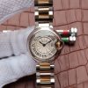 Swiss Made Cartier Ballon Bleu Ladies 28mm SS White Dial SS/YG Bracelet Ronda Quartz