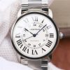 Swiss Made Cartier ZF Ronde de Cartier 42mm White Dial SS Bracelet MIYOTA 9015