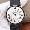 Swiss Made Cartier ZF Ronde de Cartier 42mm White Dial Leather Strap MIYOTA 9015