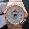 Swiss Made Omega V6 Constellation RG White Dial Diamonds Bezel RG Bracelet A2500