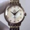 Swiss Made Omega MKF De Ville 33mm Diamonds Markers White Dial SS Bracelet A2824