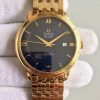 Omega MK De Ville 39.5mm Blue Dial YG Case SS Bracelet A2824