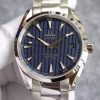 Swiss Made Omega XF Seamaster Aqua Terra Blue Textured Dial SS Bracelet A8500