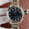 Omega Aqua Terra 150M Blue Wave Textured Dial SS Bracelet A8500