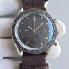 Swiss Made Omega Speedmaster Moonwatch Apollo 11 45th anniversary Limited Brown Dial Nylon Strap