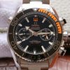 Omega OMF Planet Ocean Master Chronometer Black/Orange Bezel Black Dial SS Bracelet A9900