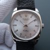 Swiss Made Rolex Cellini Danaos 4243 SS Silver Dial Black Leather Strap A2824