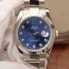 Swiss Made Rolex DateJust 41mm 126300 Noob Blue Dial Diamonds Markers SS Oyster Bracelet A3235