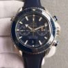 Swiss Made Omega Seamaster Professional Chronograph Blue Bezel Blue Dial Rubber Strap A9900