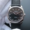 Swiss Made Rolex Cellini Danaos 4243 SS Black Dial Black Leather Strap A2824