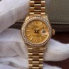 Swiss Made Rolex DateJust 31mm Diamonds Bezel RG Case RG Gold Dial A2235