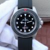 Swiss Made Rolex Submariner Fragment Black Dial Ceramic Bezel Rubber Strap A2836