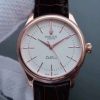 Swiss Made Rolex MK Cellini Time 50505 RG White Dial Leather Strap A3132