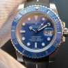 Swiss Made Rolex Submariner 116619 LB Blue Ceramic Noob V7 Black Rubber Strap A3135