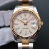 Rolex Date Just II 41mm SS/YG White Dial Lumed Marker SS/YG Bracelet A3136